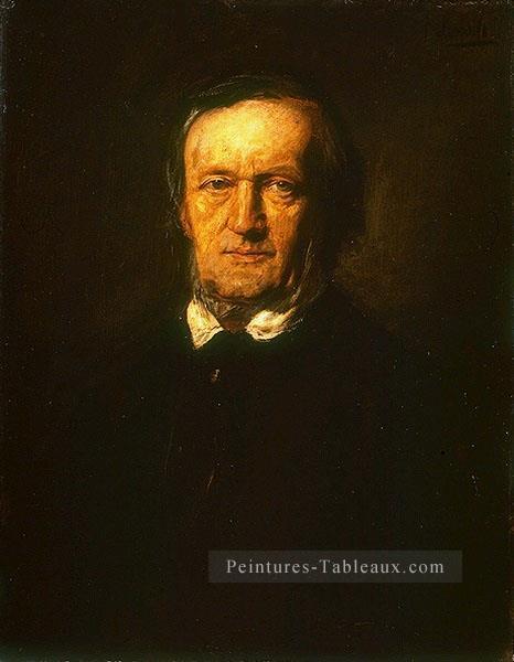 Portrait de Richard Wagner Franz von Lenbach Peintures à l'huile